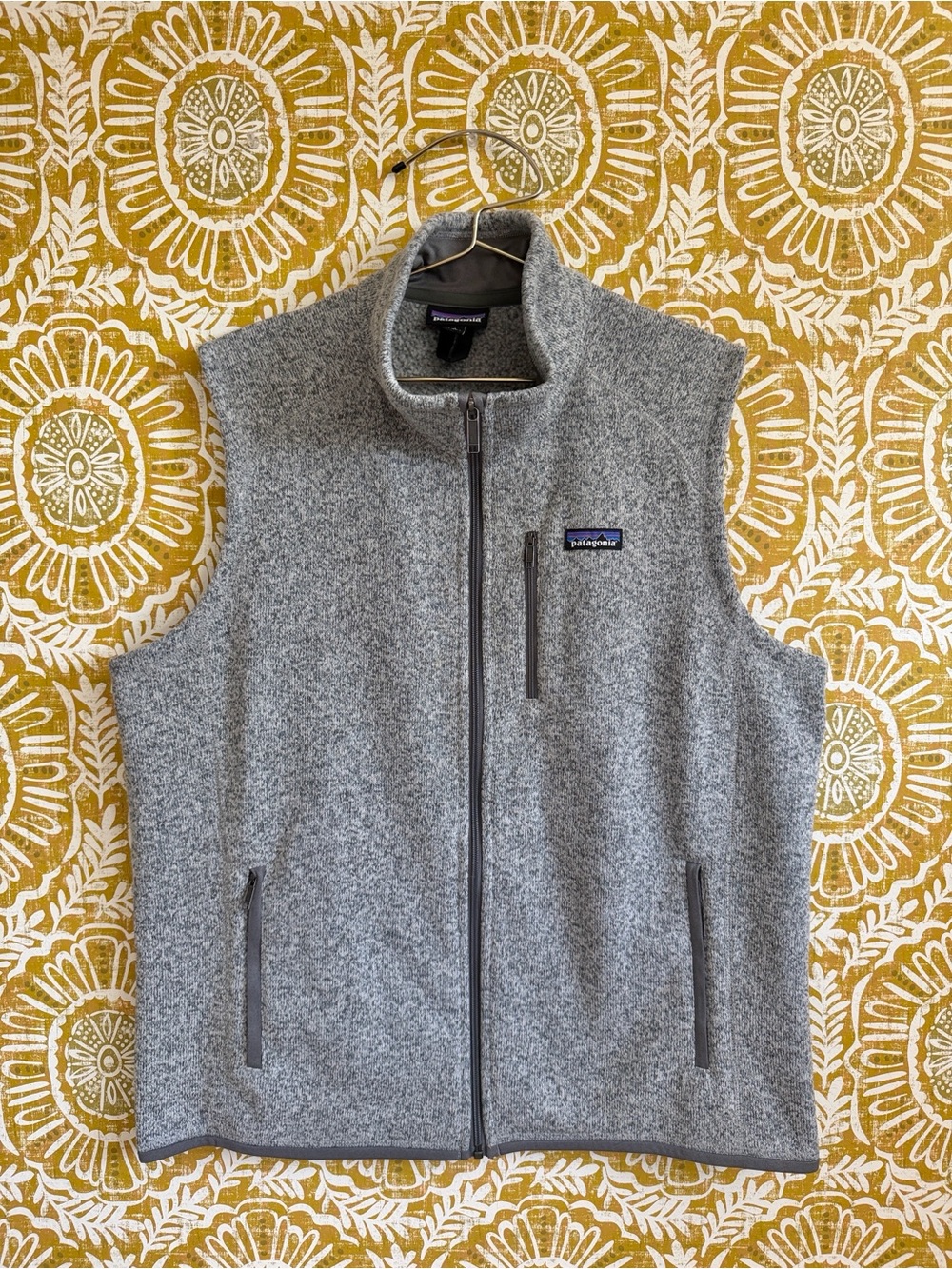 Patagonia Men's Better Sweater Full Zip Fleece Vest in Stonewash Sz XL
